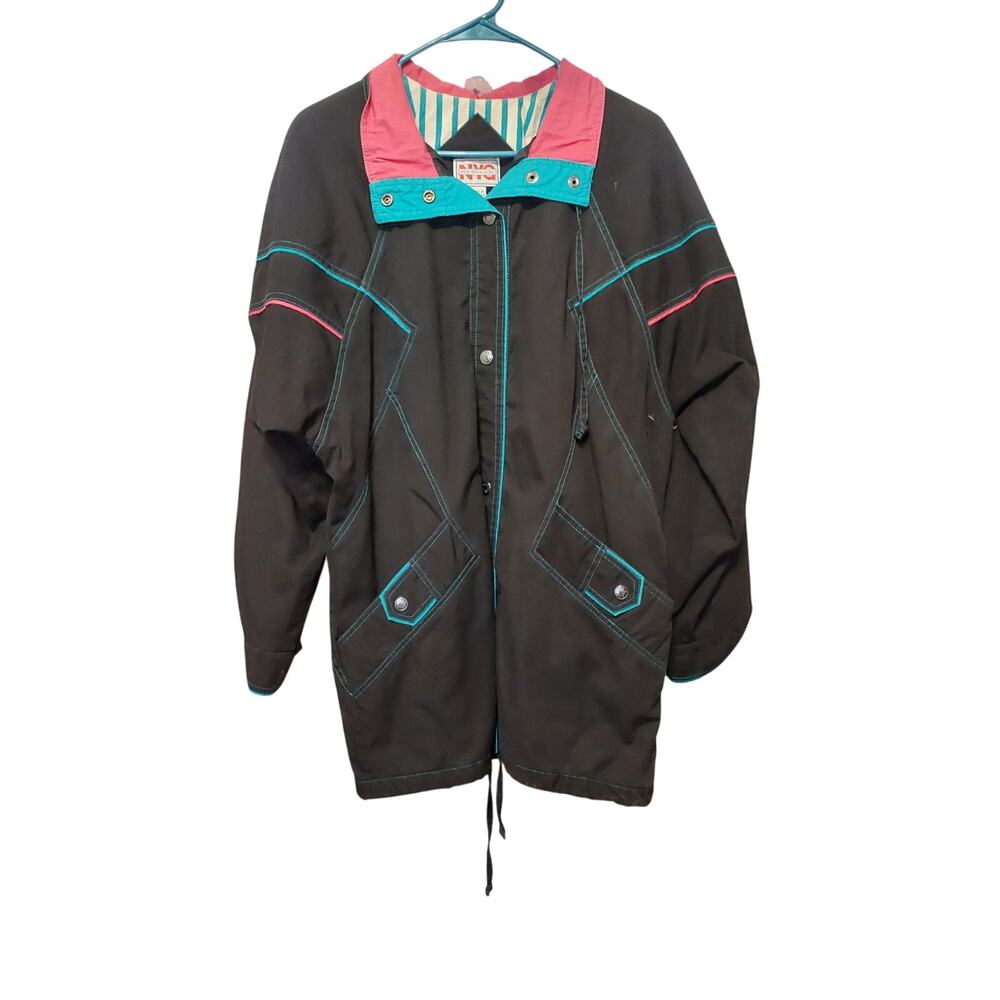 womens vintage NY girls lined jacket.